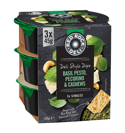 BASIL PESTO, PECORINO & CASHEWS 3 PACK DIPS