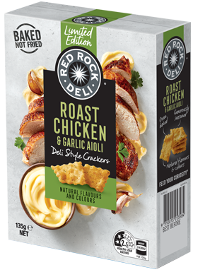 ROAST CHICKEN & GARLIC AIOLI DELI STYLE CRACKERS