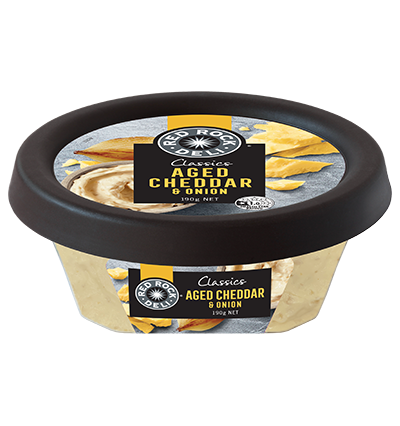 CLASSICS AGED CHEDDAR & CARAMELISED ONION 190G