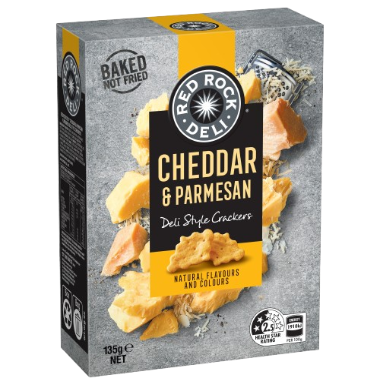 CHEDDAR & PARMESAN DELI STYLE CRACKERS