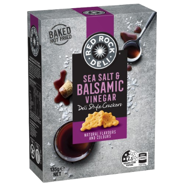 Sea Salt & Balsamic Vinegar Deli Style Crackers